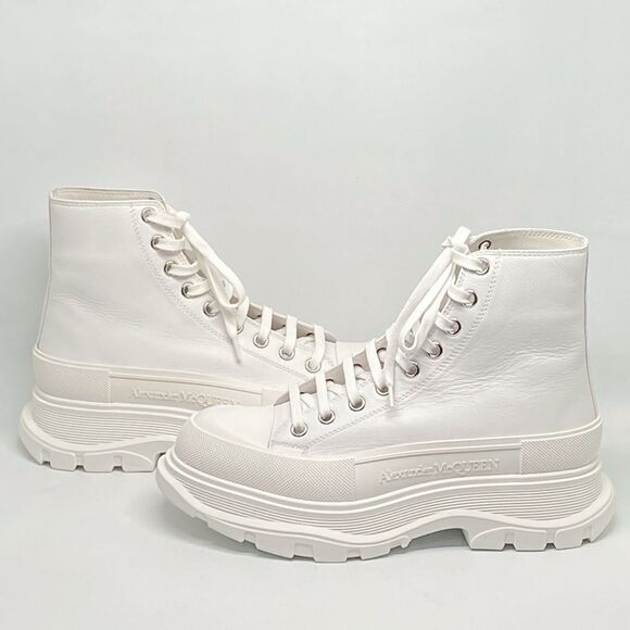 Alexander McQueen Tread Slick Leather Boot size 40 - Picture 9 of 15